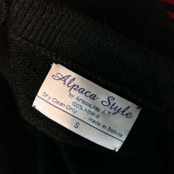 Alpaca Artesanias Cardigan Sweater Womens Small - Picture 6 of 6